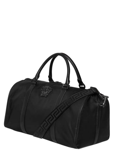 versace black mens holdall duffle weekend bag|versace handbags.